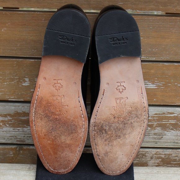 Vtg Dack’s Black Polished Slip-on Loafer, EUC - Picture 11 of 13
